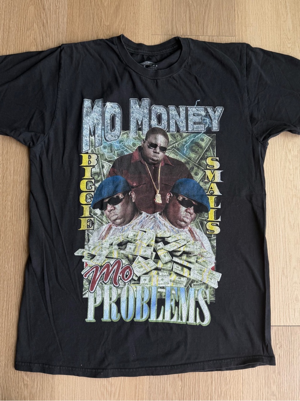 The Notorious B.I.G. "Mo Money Mo Problems" Black Graphic T-Shirt, Size M